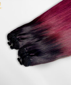 Bone Straight Ombre Burgundy 1 2