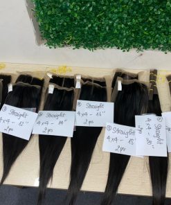 Bone Straight Hair Transparent Lace Closure