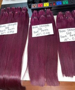 Bone Straight Dark Purple