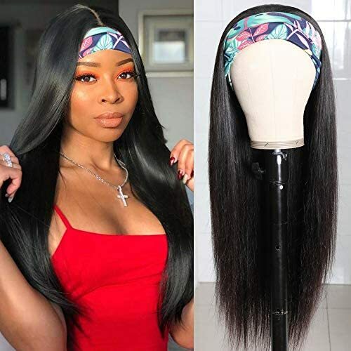 Bone Straight Headband Wig