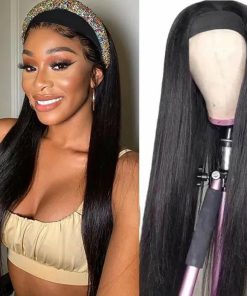 Bone Straight Headband Wig