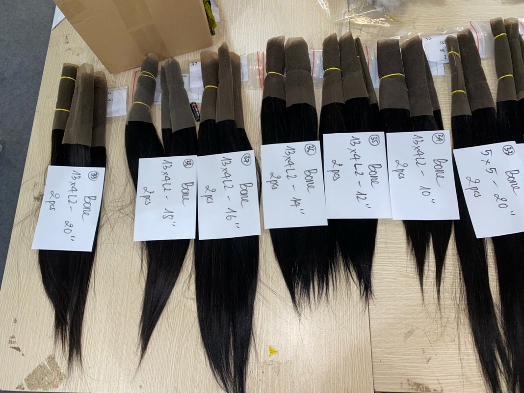 Wholesale Transparent Lace Bone Straight Natural Color Hair Frontal Wholesale Transparent Lace Bone Straight Natural Color Hair Frontal