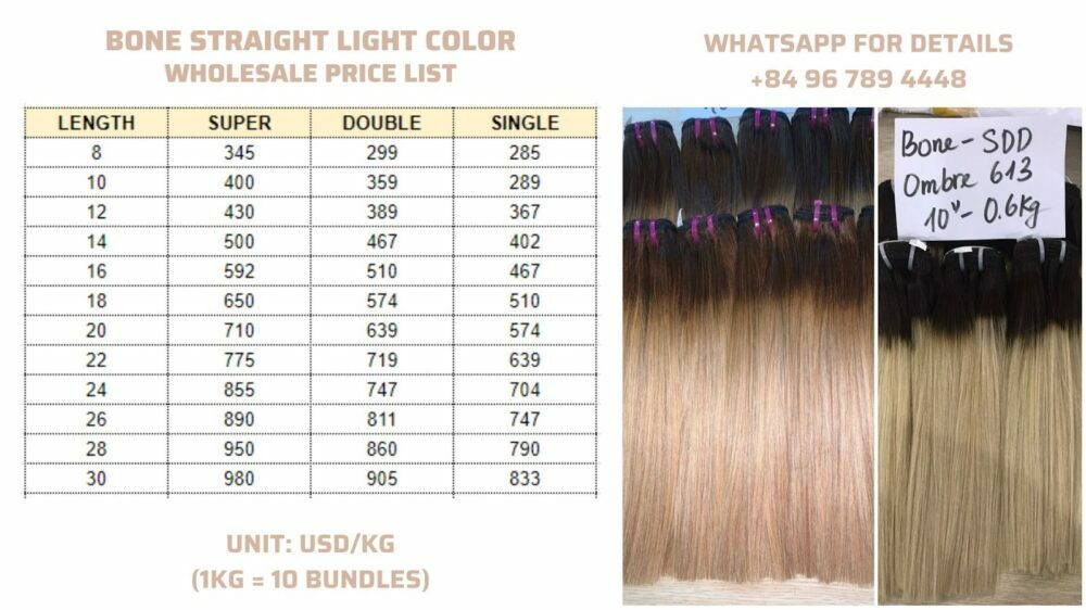Bone Straight Ombre Gold Blond