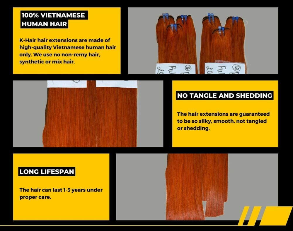 Bone Straight Orange/Ombre Orange