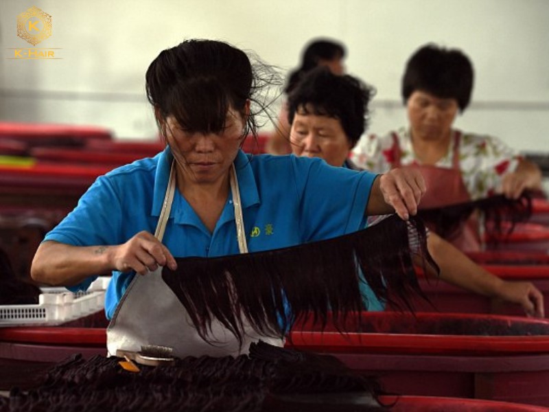 Chinese hair factory labour