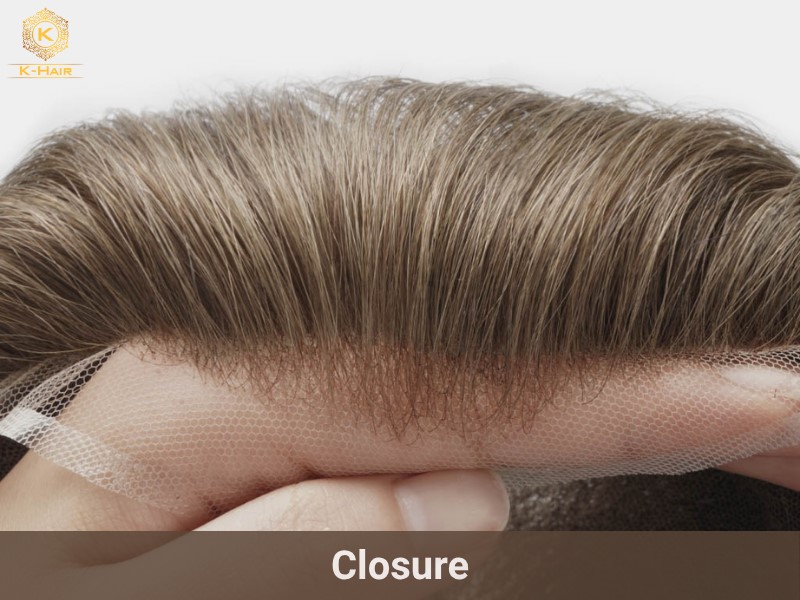 Thin lace and small knots of a closure