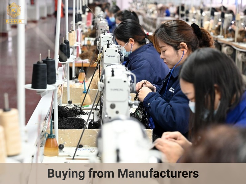 Buying hair from direct manufacturers is the best option in terms of prices