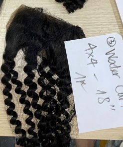 Water Curly Transparent Lace Closure