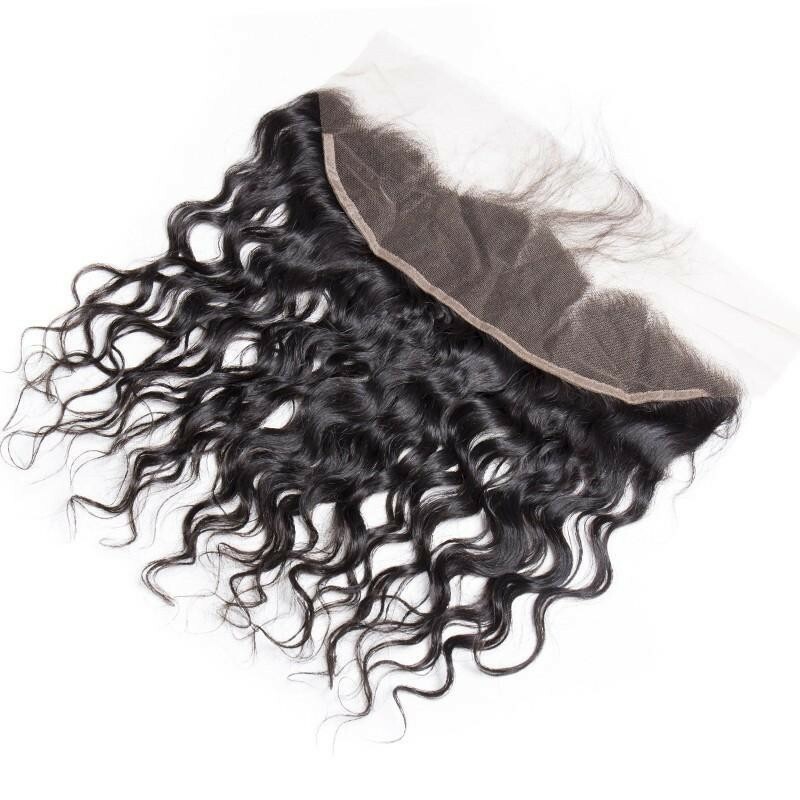 Wholesale Transparent Lace Water Curly Natural Color Hair Frontal Wholesale Transparent Lace Water Curly Natural Color Hair Frontal