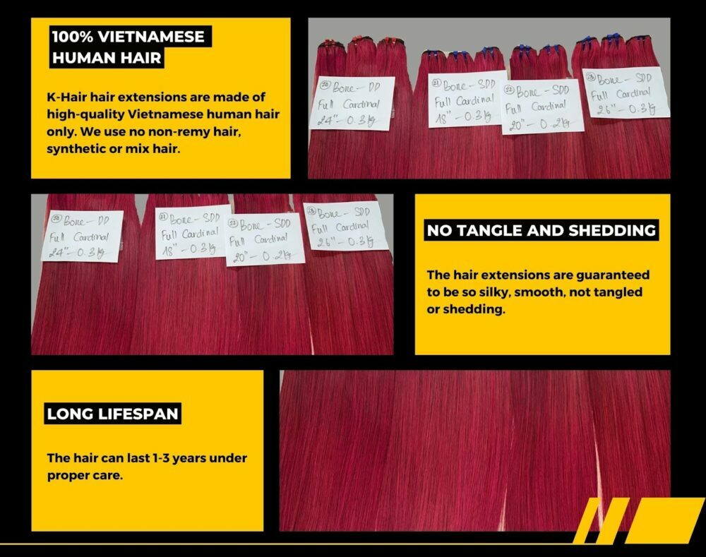 Wholesale Bone Straight Cardinal