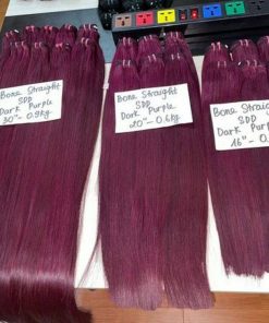 Wholesale Bone Straight Dark Purple