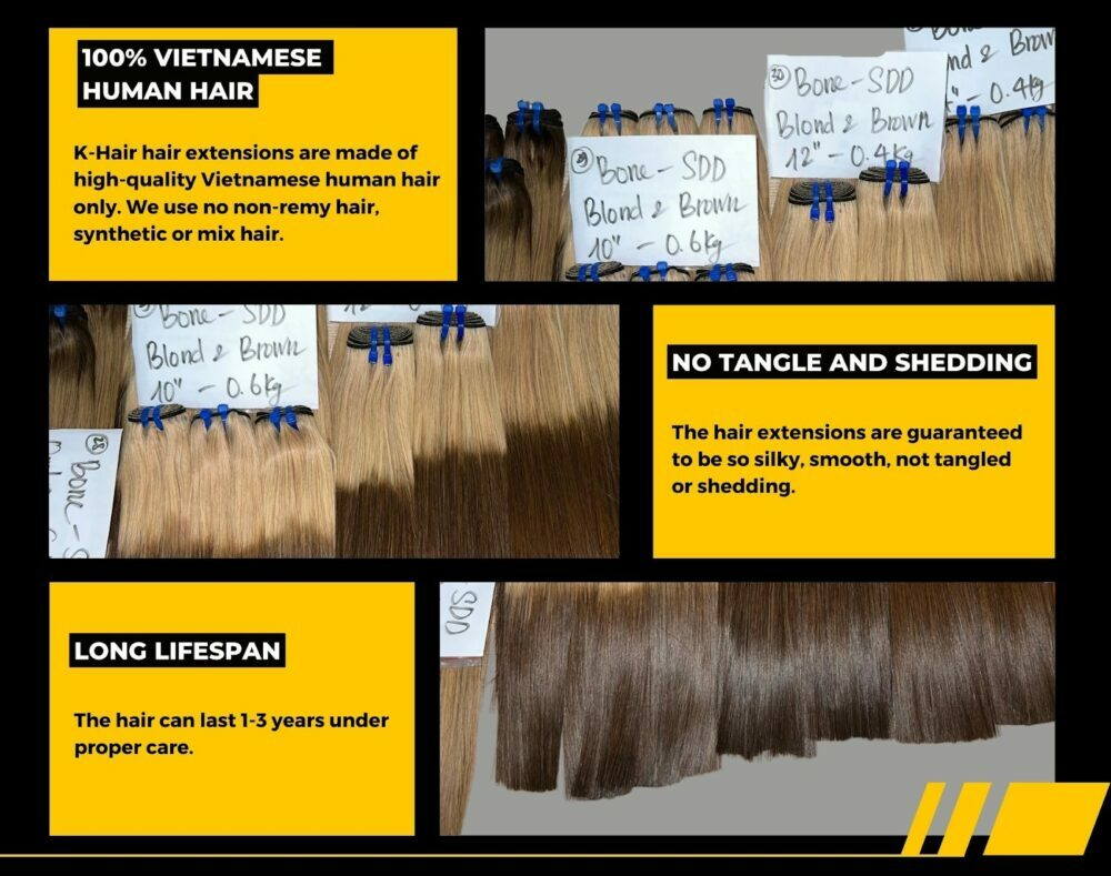 Wholesale Bone Straight Half Blond Mix Brown