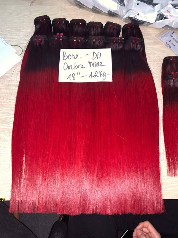 Wholesale Bone Straight Ombre Dark Wine Wholesale Bone Straight Ombre Dark Wine