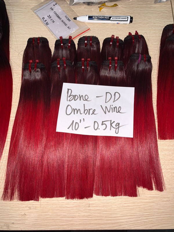 Wholesale Bone Straight Ombre Dark Wine Wholesale Bone Straight Ombre Dark Wine