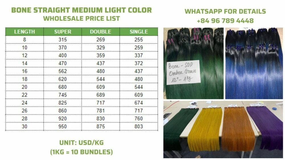 Wholesale Bone Straight Piano Colour