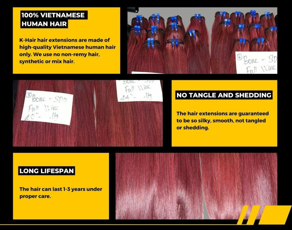 Wholesale Bone Straight Red Wine/Ombre Red Wine