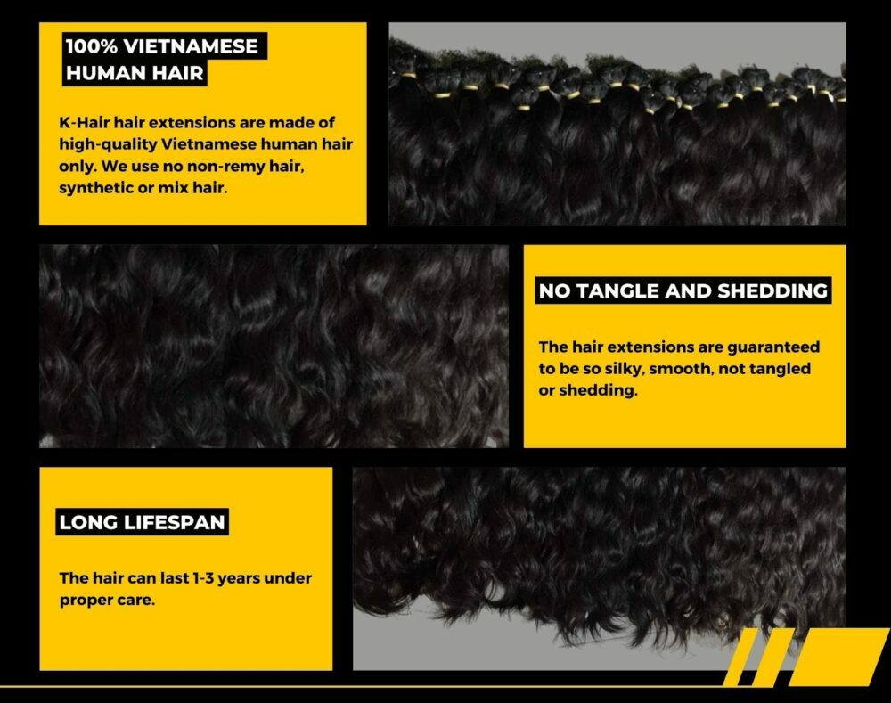 Wholesale Curly Wavy Natural Color Best Vietnamese Hair Weave