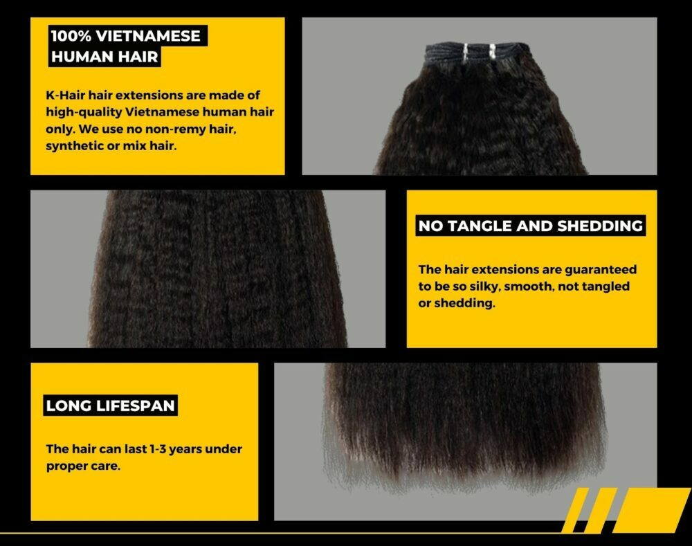 Wholesale Kinky Straight Natural Color