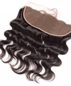 Wholesale Transparent Lace Body Wavy Natural Color Hair Frontal