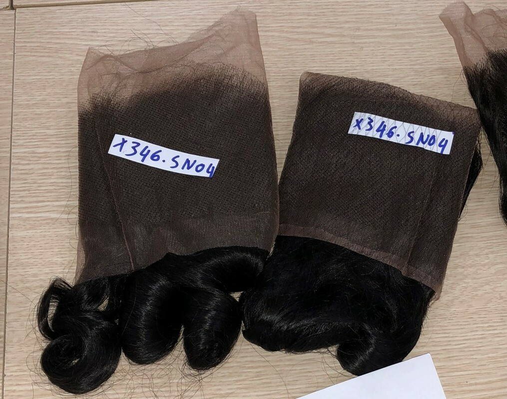 Wholesale Transparent Lace Bouncy Curl Natural Color Hair Frontal Wholesale Transparent Lace Bouncy Curl Natural Color Hair Frontal