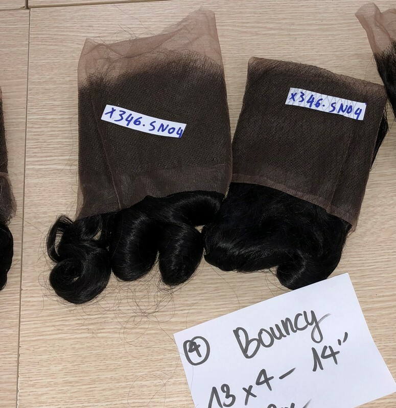 Wholesale Transparent Lace Bouncy Curl Natural Color Hair Frontal Wholesale Transparent Lace Bouncy Curl Natural Color Hair Frontal