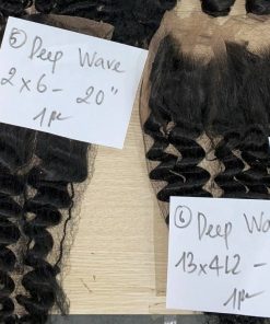 Wholesale Transparent Lace Deep Wave Natural Color Hair Frontal