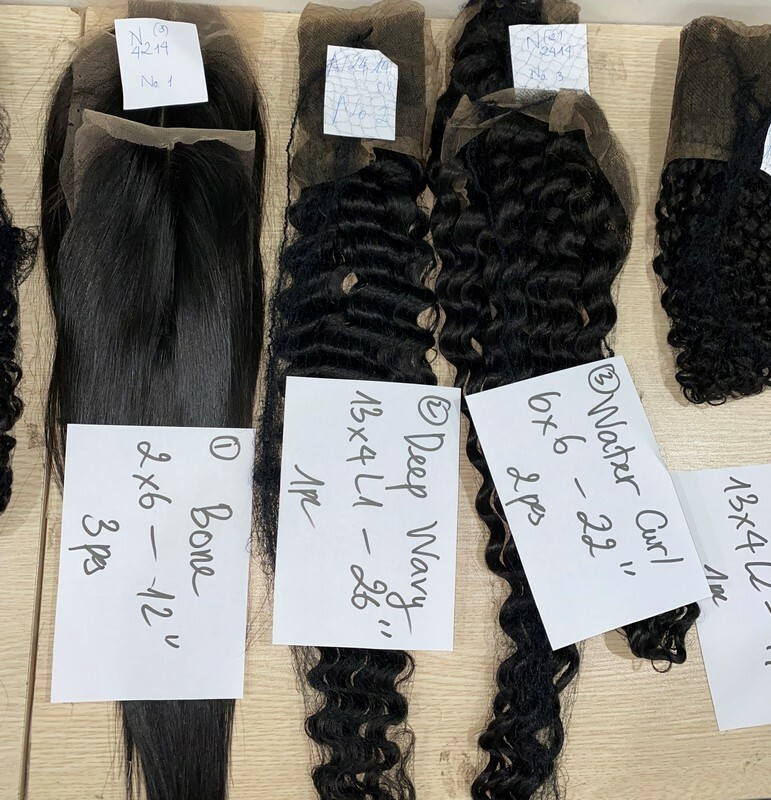 Wholesale Transparent Lace Deep Wave Natural Color Hair Frontal Wholesale Transparent Lace Deep Wave Natural Color Hair Frontal