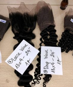 Wholesale Transparent Lace Deep Wave Natural Color Hair Frontal