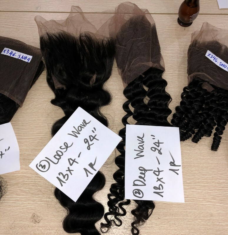 Wholesale Transparent Lace Deep Wave Natural Color Hair Frontal Wholesale Transparent Lace Deep Wave Natural Color Hair Frontal