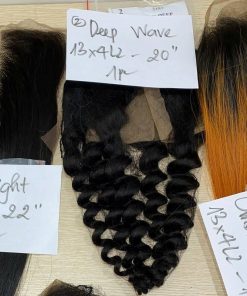 Wholesale Transparent Lace Deep Wave Natural Color Hair Frontal