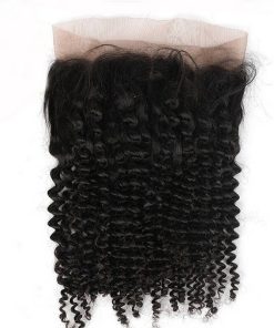 Wholesale Transparent Lace Kinky Curly Natural Color Hair Frontal