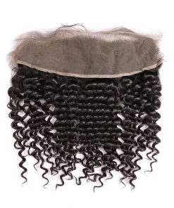 Wholesale Transparent Lace Kinky Curly Natural Color Hair Frontal