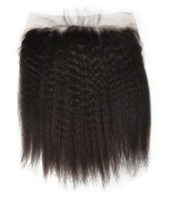 Wholesale Transparent Lace Kinky Straight Natural Color Hair Frontal