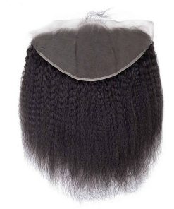 Wholesale Transparent Lace Kinky Straight Natural Color Hair Frontal