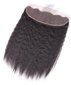 Wholesale Transparent Lace Kinky Straight Natural Color Hair Frontal