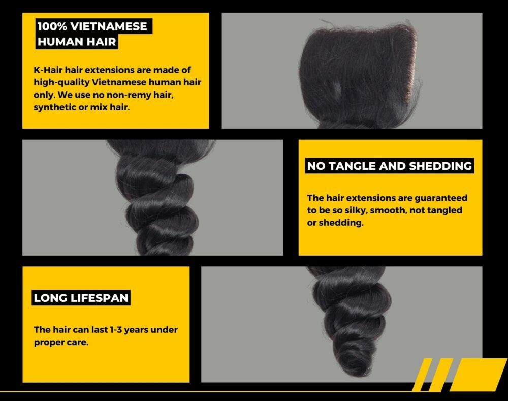 Wholesale Transparent Lace Loose Wave Natural Color Hair Closure