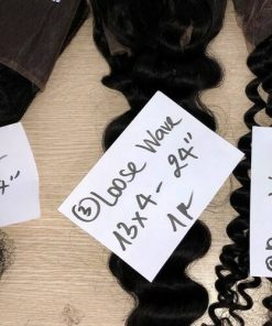 Wholesale Transparent Lace Loose Wave Natural Color Hair Frontal