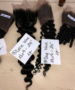 Wholesale Transparent Lace Loose Wave Natural Color Hair Frontal
