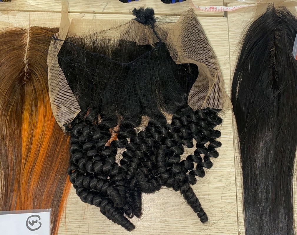 Wholesale Transparent Lace Water Curly Natural Color Hair Frontal Wholesale Transparent Lace Water Curly Natural Color Hair Frontal