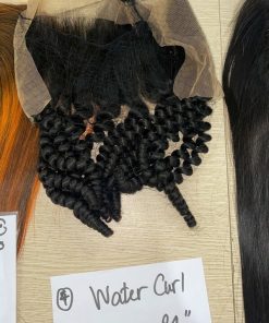 Wholesale Transparent Lace Water Curly Natural Color Hair Frontal