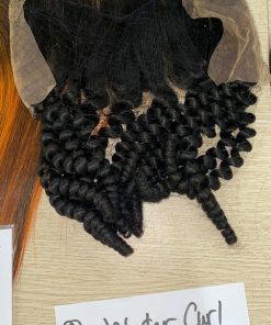 Wholesale Transparent Lace Water Curly Natural Color Hair Frontal