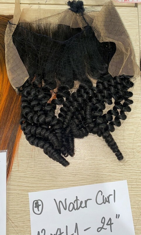 Wholesale Transparent Lace Water Curly Natural Color Hair Frontal Wholesale Transparent Lace Water Curly Natural Color Hair Frontal