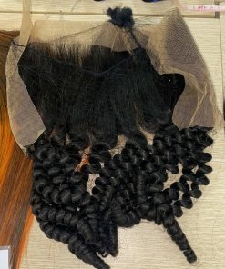 Wholesale Transparent Lace Water Curly Natural Color Hair Frontal