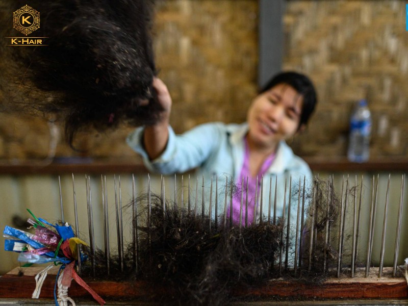 Burmese hair worker