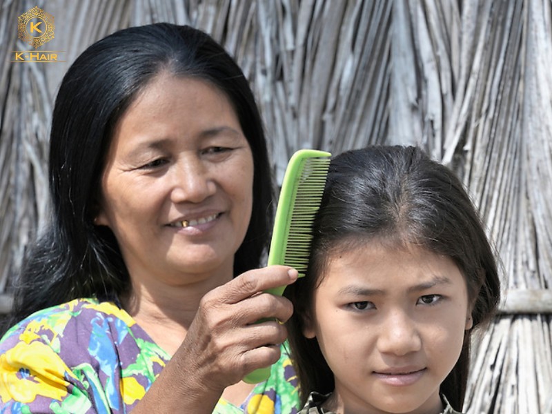 Most Cambodian hair is collected from women living in the countryside