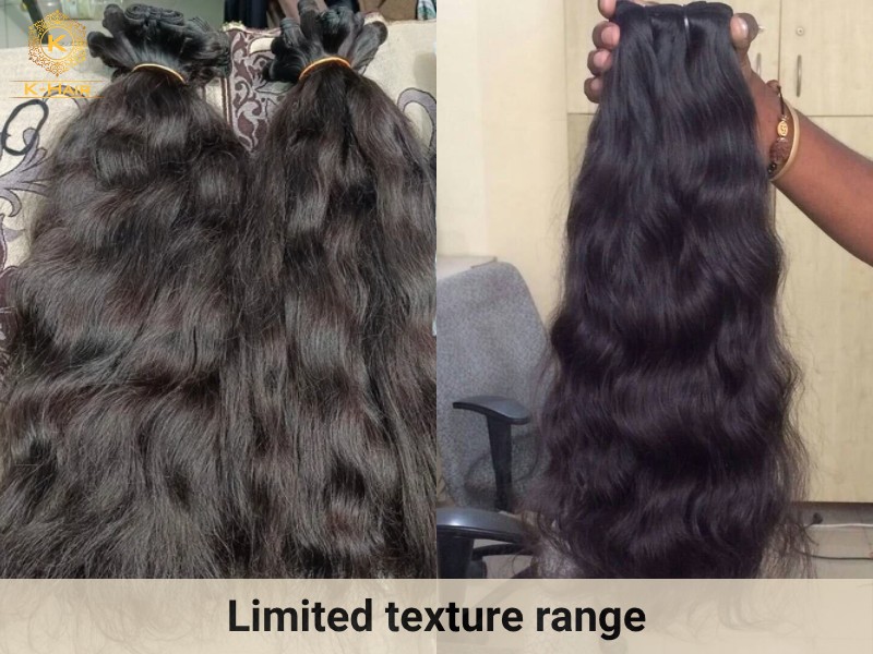 Cambodian hair has extremely limited texture range