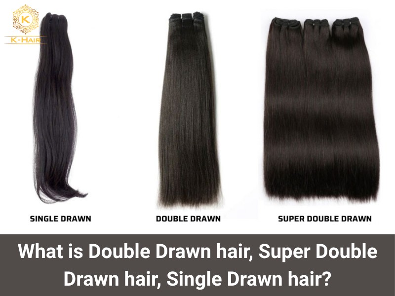 What is Double Drawn hair, Super Double Drawn hair, Single Drawn hair?
