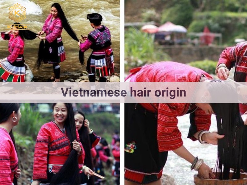 Vietnamese hair is collected from women of minorities