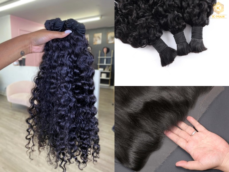 Burmese Hair Vendors - The Ultimate 2026 Sourcing Guide 6 Some of the most selling items that Burmese hair vendors offer - Burmese braiding hair, Double Drawn wefts, HD lace, and Burmese curly textures