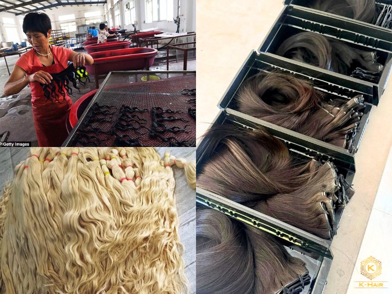 Wholesale Brazilian Hair Vendors: Hair Sourcing 101 3 To be made into Brazilian hair - Asian hair will be acid-washed, sorted, steam-texturized, silicone-coated and wefted
